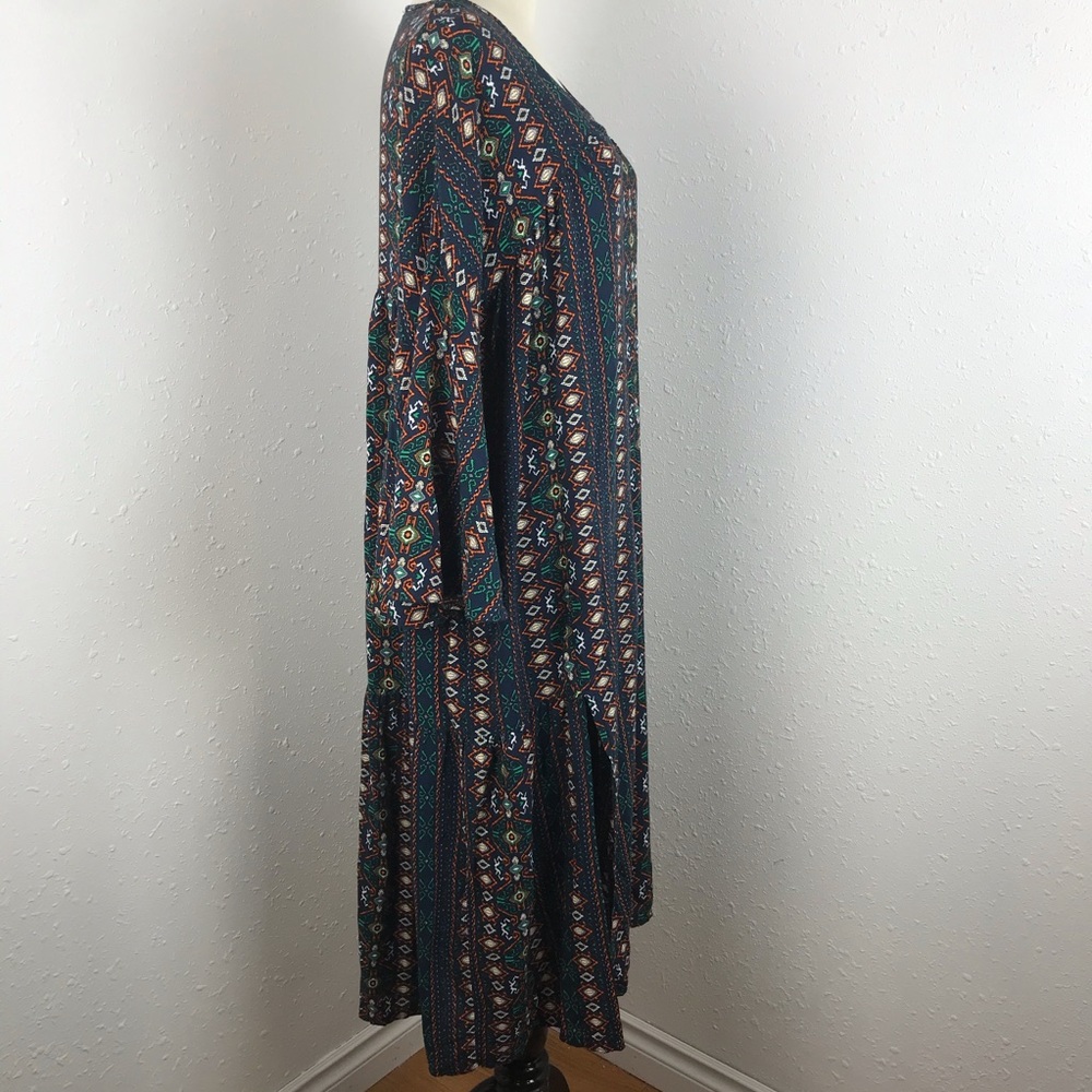 I. Madeline Midi Dress Aztec Print - Picture 6 of 11